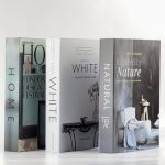3 lü Kitap Görünümlü Dekoratif Kutu Seti, İskandinav Tarz Modern Ev Dekorasyonu- Set-4 - Görsel 2