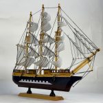Ahşap 40 cm El Yapımı Yelkenli Model Biblo, Dekoratif Masaüstü Gemi Maketi, Ev Ofis Dekoru, Hediye - Görsel 3