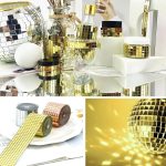 BakGelAl 1 Metre Uzunluğunda Gold Renk Aynalı Mozaik Taşlı Dekor Bandı 4 cm x 1 mt - Görsel 4