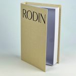 RODIN Premium Bez Kaplı Dekoratif Kitap Görünümlü Saklama Kutusu Krem Siyah - Görsel 3