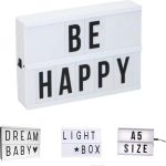 A5 Işıklı Lightbox Harfli Mesaj Panosu LED Aydınlatmalı Değiştirilebilir Yazı Tahtası