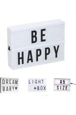 A5 Işıklı Lightbox Harfli Mesaj Panosu LED Aydınlatmalı Değiştirilebilir Yazı Tahtası