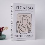 Kitap Görünümlü Dekoratif Kutu Picasso, İskandinav Tarzı Kitap Şeklinde Saklama Kutusu