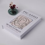 Kitap Görünümlü Dekoratif Kutu Picasso, İskandinav Tarzı Kitap Şeklinde Saklama Kutusu - Görsel 4