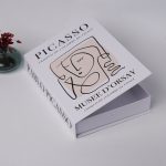 Kitap Görünümlü Dekoratif Kutu Picasso, İskandinav Tarzı Kitap Şeklinde Saklama Kutusu - Görsel 5