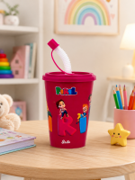 Bak Gel Al Pırıl Lisanslı Pipetli Çocuk Bardak Eğlenceli ve Renkli - Görsel 5