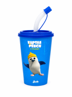 BakGelAl Lisanslı Kaptan Pengu ve Arkadaşları Pipetli Çocuk Bardağı, Eğlenceli Kaptan Pengu