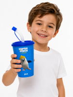 BakGelAl Lisanslı Kaptan Pengu ve Arkadaşları Pipetli Çocuk Bardağı, Eğlenceli Kaptan Pengu - Görsel 2