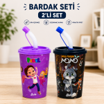 BakGelAl Akıllı Tavşan Momo ve Pırıl Lisanslı 2’li Bardak Seti