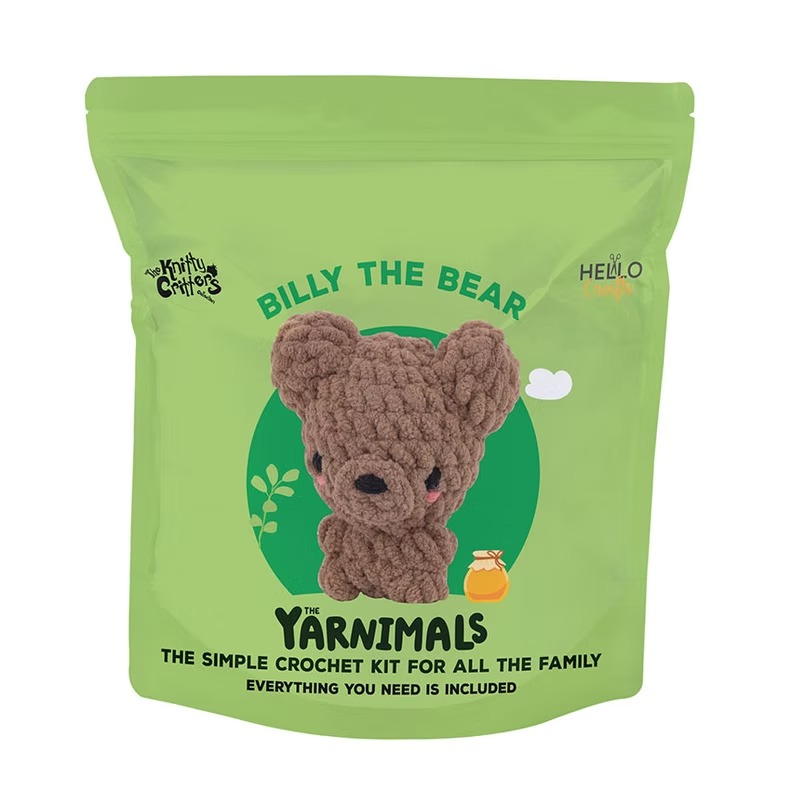 363c8d-d71b4083764f4f6eb69fd14388c678c4mv2-1780593525-1.jpeg BakGelAl Amigurumi Ayı Yapım Kiti Aile ve Çocuk Aktivite Seti Başlangıç Seviyesi Tığ Örgü Seti - Görsel 1