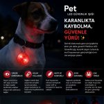 BakGelAl Klipsli LED Evcil Hayvan Güvenlik Işığı – Köpek ve Kedi Tasma Görünürlük Lambası - Görsel 3