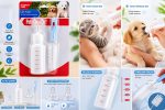BakGelAl Yavru Kedi ve Köpek Besleme Biberonu Seti 50 ml | 2 Silikon Emzik + Temizleme Fırçası | - Görsel 2