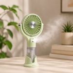BakGelAl USB Şarjlı Buharlı Vantilatör Taşınabilir Sprey Fan Masaüstü ve El Tipi Soğutucu Nemlendiri - Görsel 8