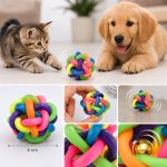 BakGelAl İnteraktif Zilli Kauçuk Kedi ve Köpek Oyun Topu 6 cm – Dayanıklı Çiğneme ve Diş Bakım Oyun