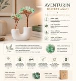 BakGelAl Aventurin Bereket Ağacı – Doğal Taş Dekoratif Masaüstü Obje | El Yapımı Premium Dekor - Görsel 4