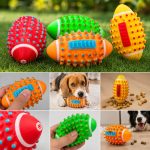 BakGelAl Sesli Kauçuk Köpek Oyuncağı Diş Kaşıma ve Diş Temizleme Çiğneme Topu - Görsel 2