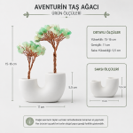 BakGelAl Aventurin Bereket Ağacı – Doğal Taş Dekoratif Masaüstü Obje | El Yapımı Premium Dekor - Görsel 5