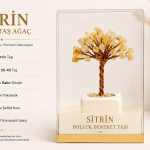 Bak Gel Al Citrina Gold™ Sitrin Doğal Taş Ağaç | El Yapımı Dekoratif Masaüstü Objesi
