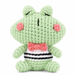 BakGelAl Hello Adorable Amigurumi Kurbağa Yapım Kiti , Kendin Yap Hobi Seti, Türkçe Anlatımlı - Görsel 3
