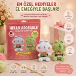 BakGelAl Hello Adorable Amigurumi Kurbağa Yapım Kiti , Kendin Yap Hobi Seti, Türkçe Anlatımlı - Görsel 6