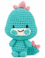 BakGelAl Hello Adorable Amigurumi Dinozor Yapım Kiti – 2 Adet Sevimli Dinozor BFF,  Türkçe Anlatımlı - Görsel 3