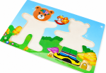 BakGelAl Ahşap Ayıcık Eşleştirme Yapbozu Montessori Eğitici Ahşap Puzzle Çocuk Zeka Gelişim Oyuncağı - Görsel 2