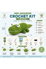 Mini Amigurumi Timsah Yapım Kiti, Anahtarlık DIY Hobi Seti, Video Anlatımlı - Görsel 4