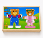 BakGelAl Ahşap Ayıcık Eşleştirme Yapbozu Montessori Eğitici Ahşap Puzzle Çocuk Zeka Gelişim Oyuncağı - Görsel 4