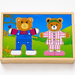 BakGelAl Ahşap Ayıcık Eşleştirme Yapbozu Montessori Eğitici Ahşap Puzzle Çocuk Zeka Gelişim Oyuncağı
