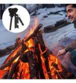 BakGelAl Magnezyum Ateş Başlatıcı Düdüklü Çakmak Taşı Kamp Survival Bushcraft Ateş Yakıcı - Görsel 5