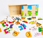 BakGelAl Ahşap Ayıcık Eşleştirme Yapbozu Montessori Eğitici Ahşap Puzzle Çocuk Zeka Gelişim Oyuncağı - Görsel 6