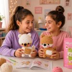 BakGelAl Hello Adorable Amigurumi Köpek Yapım Kiti – 2'li BFF Kendin Yap Örgü ve Hobi Seti - Görsel 5