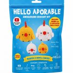 BakGelAl Hello Adorable Amigurumi Tavuk & Civciv Yapım Kiti – 2'li BFF Kendin Yap Hobi Seti