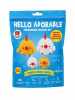 BakGelAl Hello Adorable Amigurumi Tavuk & Civciv Yapım Kiti – 2'li BFF Kendin Yap Hobi Seti