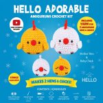 BakGelAl Hello Adorable Amigurumi Tavuk & Civciv Yapım Kiti – 2'li BFF Kendin Yap Hobi Seti - Görsel 4