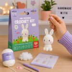 BakGelAl Mini Amigurumi Tavşan Yapım Kiti – Anahtarlık veya Amigurumi Oyunca, Türkçe Video Anlatımlı - Görsel 4