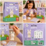 BakGelAl Mini Amigurumi Tavşan Yapım Kiti – Anahtarlık veya Amigurumi Oyunca, Türkçe Video Anlatımlı - Görsel 6