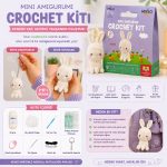 BakGelAl Mini Amigurumi Tavşan Yapım Kiti – Anahtarlık veya Amigurumi Oyunca, Türkçe Video Anlatımlı - Görsel 7