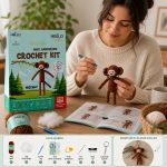 BakGelAl Mini Amigurumi Maymun Yapım Kiti – Anahtarlık veya Amigurumi Oyuncak Yap,  Video Anlatımlı - Görsel 6