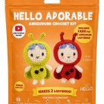 BakGelAl Hello Adorable Uğur Böceği Amigurumi Yapım Kiti, 2'li BFF Crochet Seti