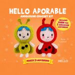 BakGelAl Hello Adorable Uğur Böceği Amigurumi Yapım Kiti, 2'li BFF Crochet Seti - Görsel 4