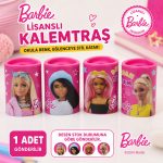 BakGelAl Lisanslı Barbie Metal Kalemtraş Hazneli Tekli Çocuk Okul Kırtasiye Kalem Açacağı