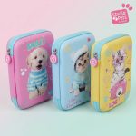 BakGelAl Studio Pets 3D Kabartmalı Kalem Kutusu Kedi Köpek Desenli Fermuarlı Bölmeli Okul Kalemliği Büyük - Görsel 3