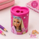 BakGelAl Lisanslı Barbie Metal Kalemtraş Hazneli Tekli Çocuk Okul Kırtasiye Kalem Açacağı - Görsel 3