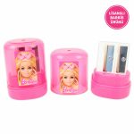 BakGelAl Barbie Çift Delikli Hazneli Kalemtıraş – 2 Bölmeli Kalemtıraş | Okul ve Kırtasiye