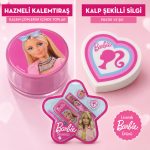 BakGelAl Barbie Kırtasiye Seti Kalem Kutulu – Kurşun Kalem, Silgi, Kalemtıraş ve Cetvel - Görsel 4