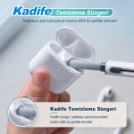 BakGelAl 3'ü 1 Arada Kulaklık Temizleme Kalemi AirPods Bluetooth Kulaklık Temizleme Fırçası Temizleme Seti - Görsel 3