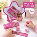 BakGelAl Barbie Kırtasiye Seti Kalem Kutulu – Kurşun Kalem, Silgi, Kalemtıraş ve Cetvel - Görsel 5
