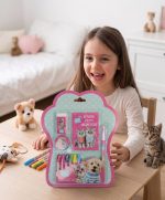 BakGelAl Studio Pets Lisanslı 5 Parça Kırtasiye Seti – Not Defteri, 7 Renk Pastel Boya, Yumurtlayan Kurşun Kalem, Silgi ve Kalemtıraşlı Okul Seti - Görsel 3