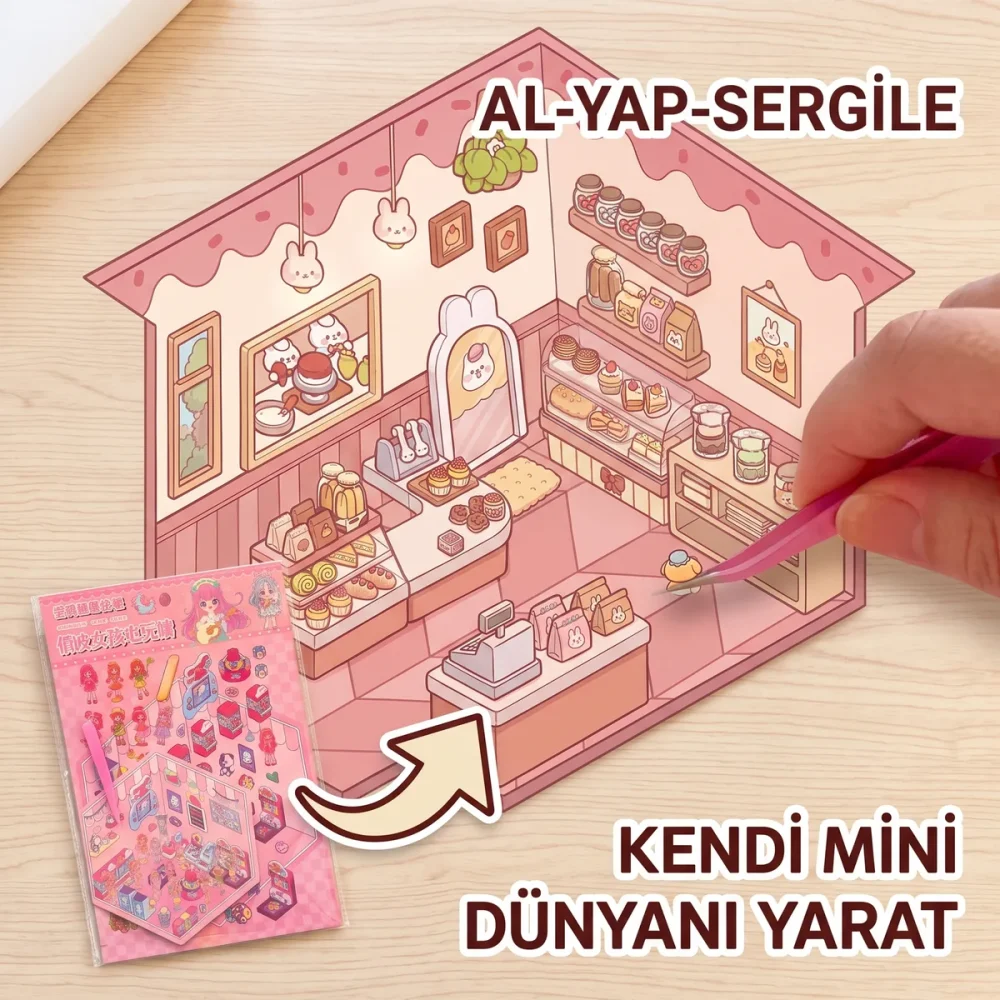 3D DIY Sticker Seti – Kendin Yap Kabartmalı Çıkartma Etkinlik Seti - Görsel 8